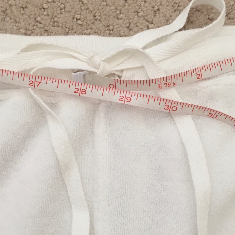 Allen Allen Womens White Jogger Track Suit Zip Up Jacket & Wide Leg Pant Small - Picture 10 of 16